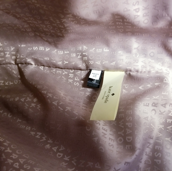 KATE SPADE NEW YORK MAROON TOTE SHOULDER BAG PURSE LEATHER LARGE BOW EUC - Picture 7 of 13